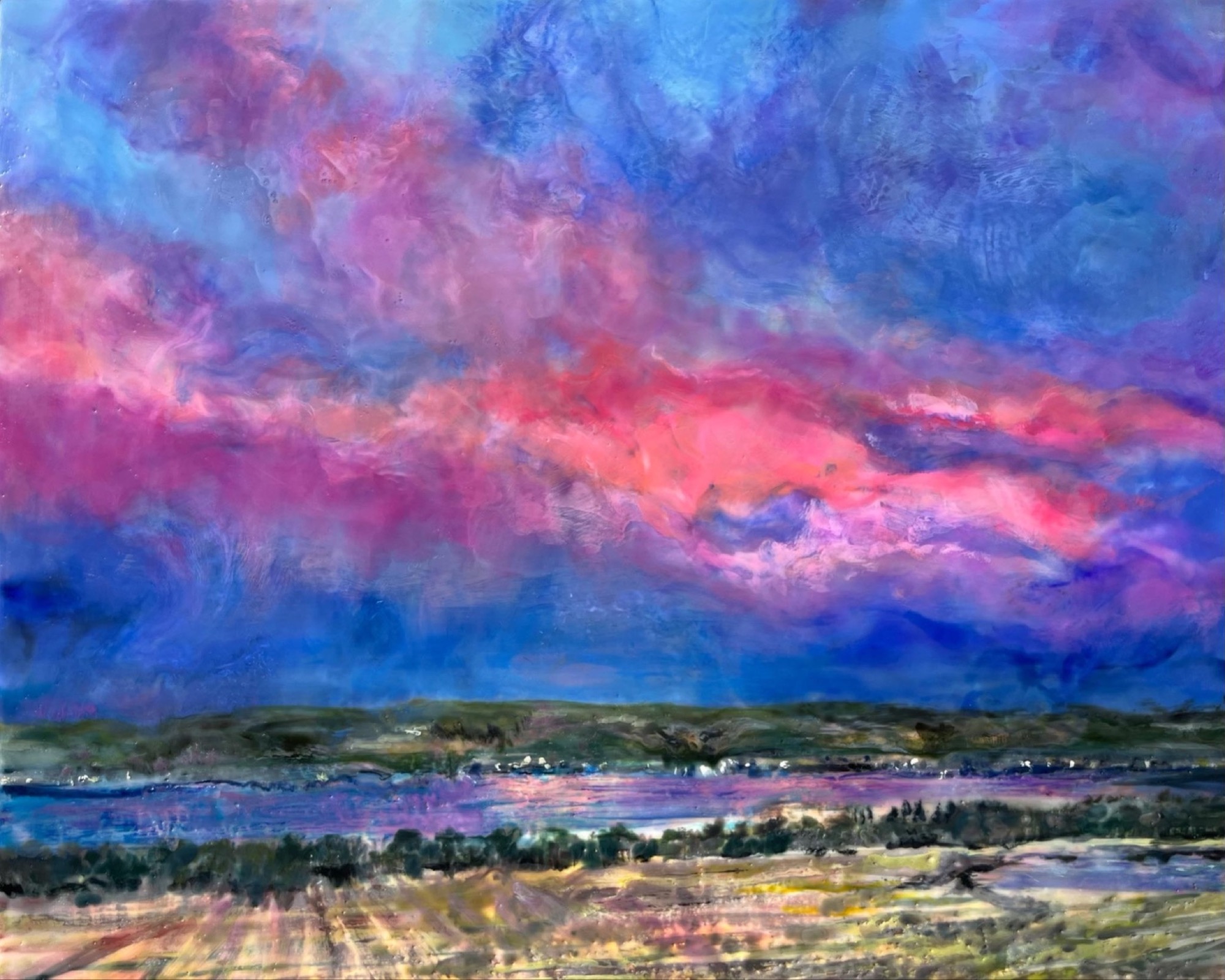Hammondsport Evening Overlook by Birgitt Wolf Peterson